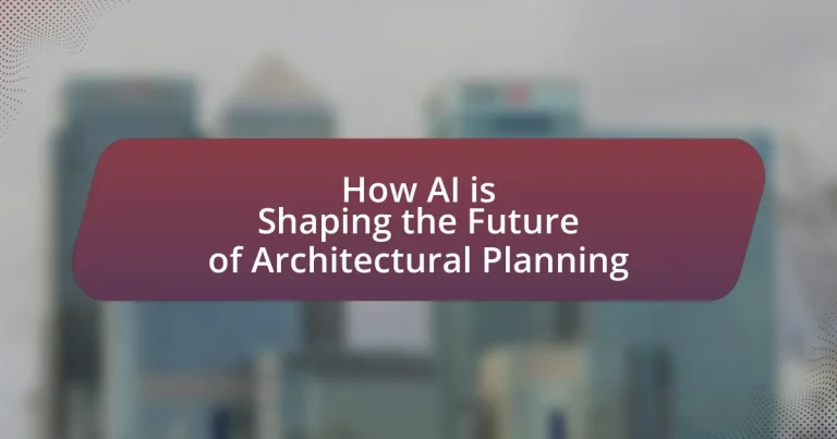 How AI is Shaping the Future of Architectural Planning
